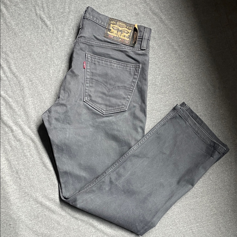 Levi's 504 Men's Charcoal Bootcut Jeans